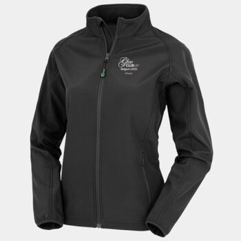 Glee Club UK Ladies Belgium 2025 Recycled Softshell Jacket Thumbnail