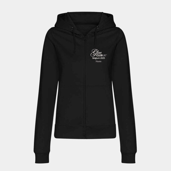 Glee Club UK Ladies Full Zip Belgium 2025 Hoodie Thumbnail